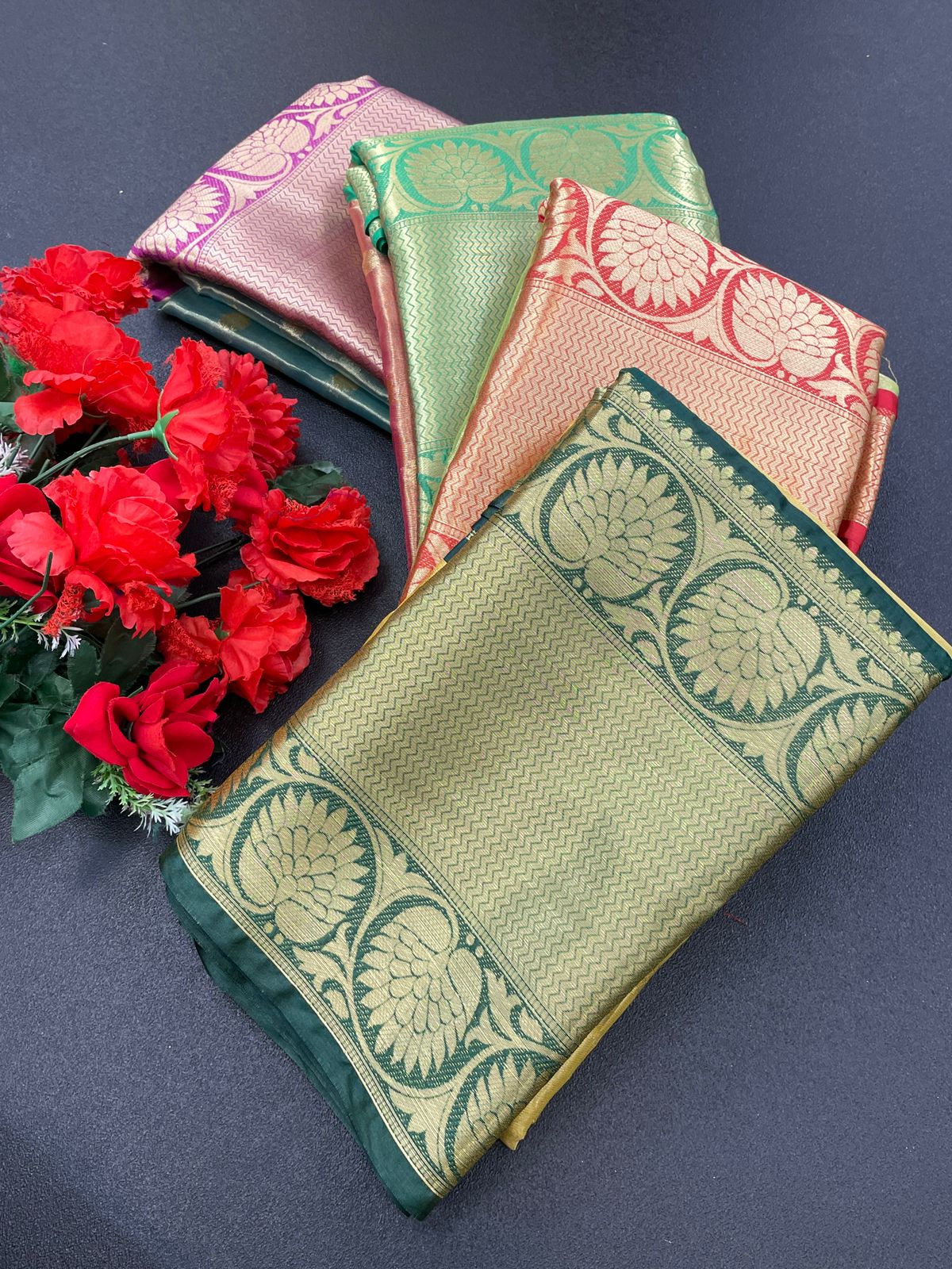 Aab Kanchivaram Colors Non Catalog Sarees